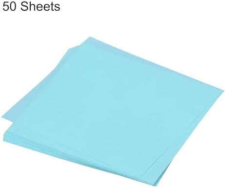 MECCANIXITY 50 Sheet Origami Paper Double Sided Light Blue 10x10 Inch Square Sheet for Art Craft Project, Beginners, Gifts Decor - Image 3