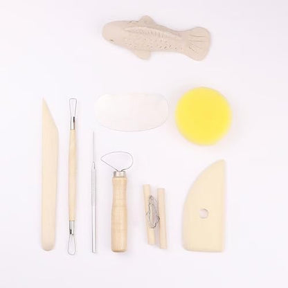 Clay Carving, Clay Sculpture Set, 8-Piece Set of Clay Tools - Image 5