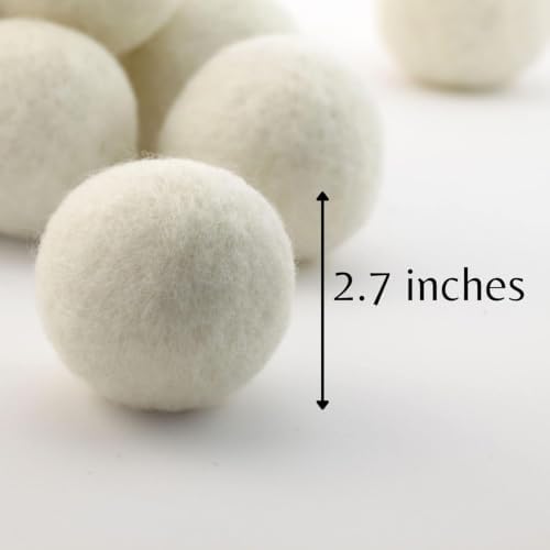 Woolbuddy Wool Felt Balls 12 PCS for Needle Felting 3 Size (3, 2.7, 2 Inch) - Image 2