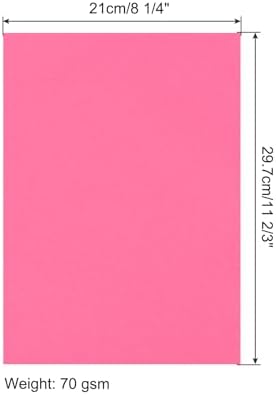 MECCANIXITY 100 Sheet Origami Paper Double Sided Fluorescent Peach 11.7 x 8.3 Inch Square Sheet for Art Craft Project, Beginners, Gifts Decor - Image 2