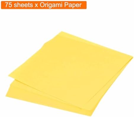 MECCANIXITY 75 Sheet Origami Paper Double Sided 6x6" Golden - Image 3