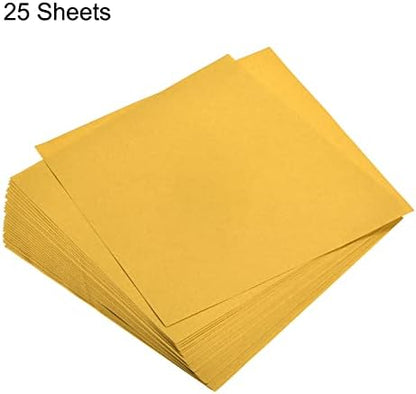 MECCANIXITY 25 Sheets 8x8 Inch(20x20cm) Origami Paper Double Sided Gold Square Sheet for Art Craft Project, Beginners, Gifts Decor - Image 3