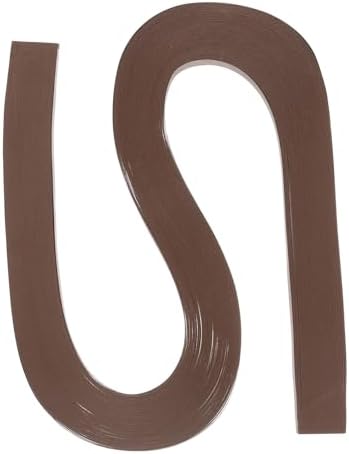 PATIKIL 120pcs Quilling Strips Paper 3/8"(10mm) 21"(54cm) Origami Paper Quilling Strip for Art DIY Hand Craft Christmas, Dark Coffee Color by PATIKIL