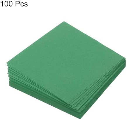 MECCANIXITY 100 Sheet Origami Paper Double Sided Emerald Green 2x2 Inch Square Sheet for Art Craft Project, Beginners, Gifts Decor - Image 3