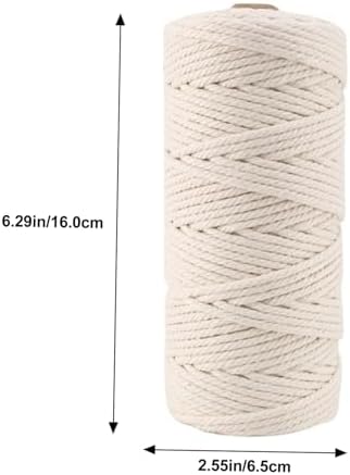 Mobestech DIY Macrame Kit for Adults Handcrafted Cotton Rope Wall Hanging Supplies Creative Tapestry Craft Set for Beginners for Home Decor and Personal Projects - Image 2