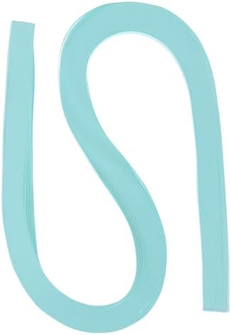 PATIKIL 120pcs Quilling Strips Paper 3/16"(5.2mm) 21"(54cm) Origami Paper Quilling Strip for Art DIY Hand Craft Christmas, Light Blue by PATIKIL