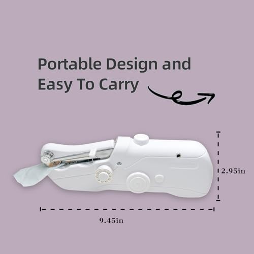 Hand-held sewing machine, mini portable fast electric sewing machine, easy for beginners and adults to use, hand-held sewing device for fast sewing is suitable for DIY home travel. - Image 4