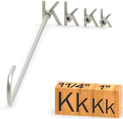 4Pcs Letters Branding Iron for Wood, Leather Branding Stamp (K k) by PKPKAUT