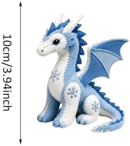 ROTORS Arctic Winter Guardians DIY Patchwork Kit, Pre Cut Felt Animal Sewing Kit, 3D Stuffed Creature Craft Set, Handmade Home Decor Gift for Beginners (Blue-K) - Image 2