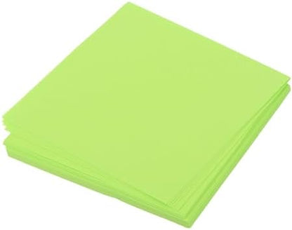 MECCANIXITY 50 Sheet Origami Paper Double Sided Fluorescent Green 2.5x2.5 Inch Square Sheet for Art Craft Project, Beginners, Gift Decoration by MECCANIXITY