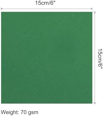 MECCANIXITY 50 Sheets Origami Paper Double Sided Emerald Green 6x6 Inch Square Sheet for Art Craft Project, Beginners, Gifts Decor - Image 2