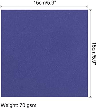 MECCANIXITY 200 Sheets 6x6 Inch(15x15cm) Origami Paper Double Sided Navy Blue Square Sheet for Art Craft Project, Beginners, Gifts Decor - Image 2