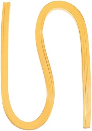 PATIKIL 60pcs Metallic Quilling Strips Paper 1cm(3/8") x 54cm Origami Paper Quilling Kits for Adults Beginner Art DIY Craft Christmas, Gold Yellow by PATIKIL