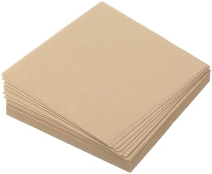 MECCANIXITY 100 Sheet Origami Paper Double Sided Khaki 2.5x2.5 Inch Square Sheet for Art Craft Project, Beginners, Gift Decoration by MECCANIXITY