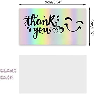 TOMYEUS Greeting card Great Cards Gift Presents for Client Small Kits Cards for Small Business 50Pieces Fine Papercraft Greeting to Customers Thanks Cards bday card (Color : C) - Image 2