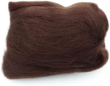 Clover Natural Wool Roving, Brown - Image 2