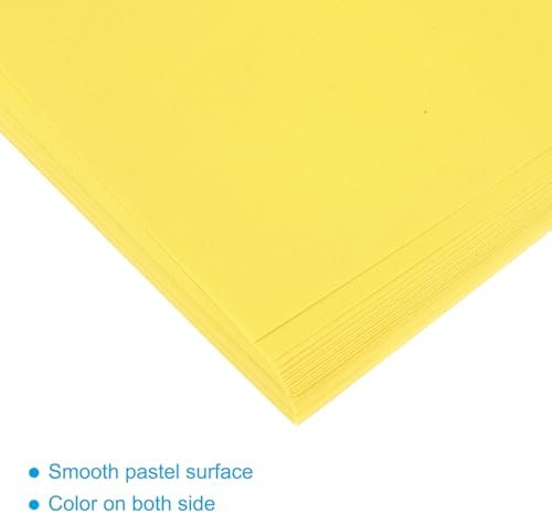 MECCANIXITY 50 Sheet Origami Paper Double Sided Bright Yellow 8.3 x 5.8 Inch Square Sheet for Art Craft Project, Beginners, Gifts Decor - Image 4