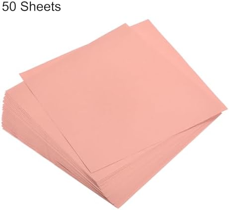 MECCANIXITY 50 Sheets Origami Paper Double Sided Orange Pink 6x6 Inch Square Sheet for Art Craft Project, Beginners, Gifts Decor - Image 3
