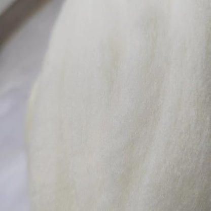 iMongol 100% Merino Wool Roving Top Yarn for Spinning Arm Knitting Felting Undyed Natural White Wool Combed Stuffing (2oz, Wool Top) - Image 5