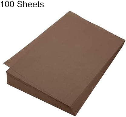 MECCANIXITY 100 Sheet Origami Paper Double Sided Brown 11.7 x 8.3 Inch Square Sheet for Art Craft Project, Beginners, Gifts Decor - Image 3