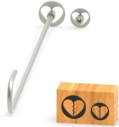 Branding Iron for Wood, Leather Branding Stamp 2Pcs Set (154#) by PKPKAUT