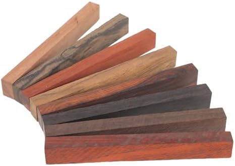 DOITOOL 32pcs Exotic Wood Pen Blanks for Woodturning Craft Blanks Unique Patterns for Custom Pen Kits and Creative Projects - Image 7
