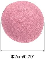 PATIKIL Wool Felt Balls Beads Wool Felting Pom 2cm 20mm Pink for Home Decor DIY Crafts Handcrafts Project Pack of 20 - Image 2