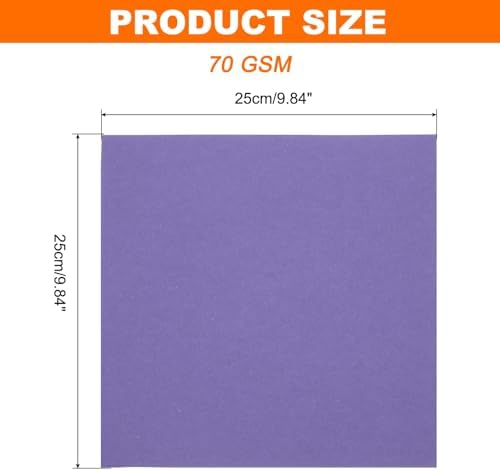MECCANIXITY 75 Sheet Origami Paper Double Sided 10x10" Dark Purple - Image 2