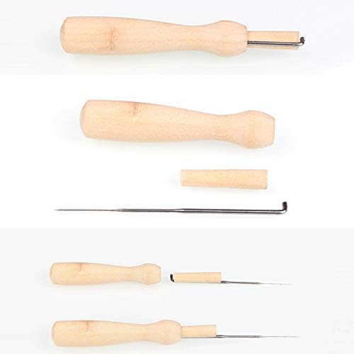 Phinus 30 Pcs Needle Felting Kit, Wool Felting Needles, 3 Sizes: 3.58/3.39/3.07 inch, Grey, Sharp Point, Iron Material - Image 6