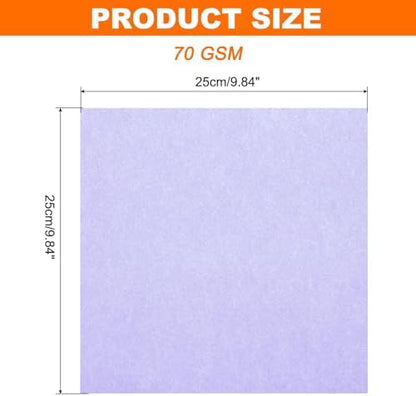 MECCANIXITY 75 Sheet Origami Paper Double Sided 10x10" Light Purple - Image 2