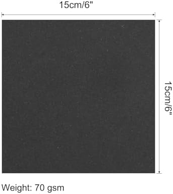 MECCANIXITY 100 Sheets Origami Paper Double Sided Black 6x6 Inch Square Sheet for Art Craft Project, Beginners, Gifts Decor - Image 2