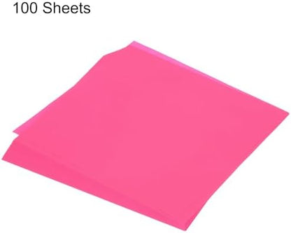 MECCANIXITY 100 Sheet Origami Paper Double Sided Fluorescent Pink 10x10 Inch Square Sheet for Art Craft Project, Beginners, Gifts Decor - Image 3