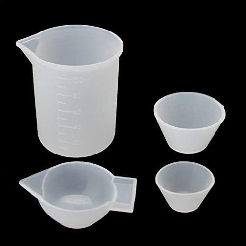 4 Pcs/Set Epoxy Resin Cups Kit Jewelry Resin Starter Tools for, Artwork, Jewelry Casting Measuring Spoons Double Sided - Image 3