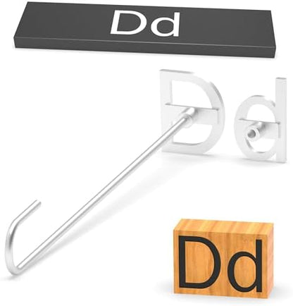 2Pcs Letters Branding Iron for Wood, Leather Branding Stamp (D d) by PKPKAUT