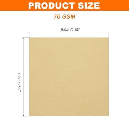 MECCANIXITY 75 Sheet Origami Paper Double Sided 4x4" Brown - Image 2