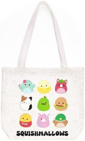 Squishmallows Canvas Tote Bag DIY Sewing Kit – 24" x 43" Cotton Canvas Fabric Panel – Makes 16” x 15” Reusable Tote – Beginner Friendly Craft Project – Cream - Image 4
