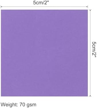 MECCANIXITY 50 Sheet Origami Paper Double Sided Deep Purple 2x2 Inch Square Sheet for Art Craft Project, Beginners, Gifts Decor - Image 2