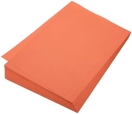 MECCANIXITY 100 Sheet Origami Paper Double Sided Orange 11.7 x 8.3 Inch Square Sheet for Art Craft Project, Beginners, Gifts Decor by MECCANIXITY