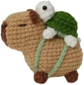 DIY Crochet Kit for Beginners - Easy Arts and Crafts Knitting & Crochet Animals Kit, Cute Capybara & Turtle Kit with Tutorial - Image 2