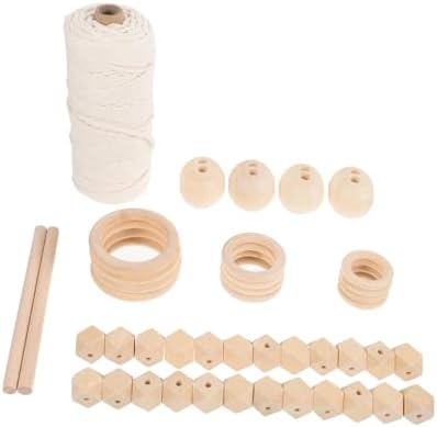 GOOHOCHY DIY Macrame Kit for Adults Complete Tapestry Material Set for Beginners with Beads and Rings for Wall Art and Plant Hangers by GOOHOCHY