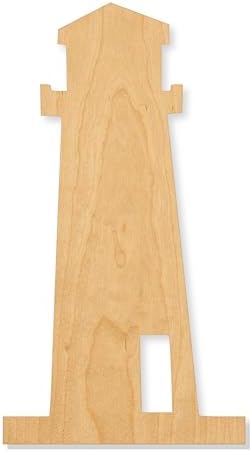 Unfinished Light House 3 Wood Cutout Craft Blank, Unfinished Baltic Birch DIY Shape for Crafts and Decor - 8 Inch, 1/4 Inch Thick by Unknown