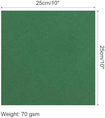 MECCANIXITY 25 Sheet Origami Paper Double Sided Emerald Green 10x10 Inch Square Sheet for Art Craft Project, Beginners, Gifts Decor - Image 2