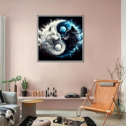 Wolf Stamped Cross Stitch Kits for Beginners Adults, Animal Dimensions Needlepoint Art Crafts,Counted Cross Stitch Kits Embroidery Kits for Beginners Adults for Home Decor 13.8X13.8inch - Image 4
