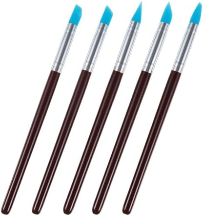 5Pcs Silicone Clay Tools, Silicone Sculpting Tools Flexible & Easy to Clean by Unknown