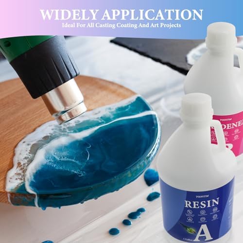 Epoxy Resin 2 Gallon Crystal Clear Epoxy Resin Kit DIY 1:1 Ratio - Image 6