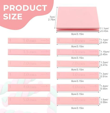 7 Pcs Clay Tube Hoop Roller Guide Set, Clay Rolling Strip Shape Maker - Image 2