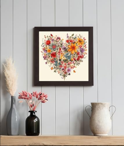 BYGFHLYW Wildflower Paint by Numbers Kit for Adults Beginners 16x16In - Image 4