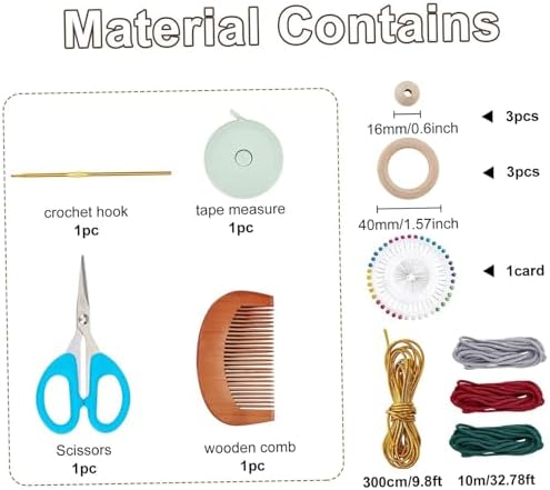 Jorzer Macrame Kit, Christmas DIY Macrame Kits with Instructions Boho Angel Decor Hanging Ornament Adults Craft for Beginners Gifts. - Image 6