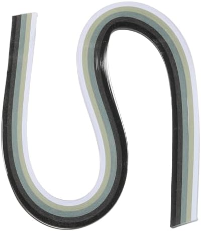 PATIKIL 120pcs Quilling Strips Paper 3/8"(10mm) 21" Origami Paper Quilling Strip for Art DIY Hand Craft Christmas, Gradient Black by PATIKIL