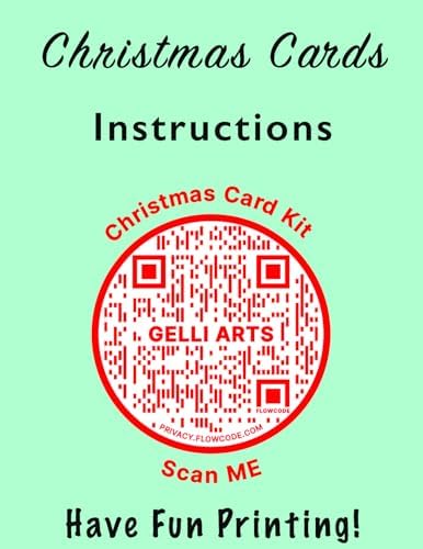 Gelli Arts Christmas Card Kit - Printing Kit with 5 X 5 Gel Printing Plate, DIY Postcards and Printmaking Supplies, Gel Print Set for Beginners, Handmade Card Set - Image 5